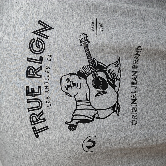 TRUE RELIGION HEATHER GREY TSHIRT EXTRA EXTRA LARGE - Picture 5 of 12